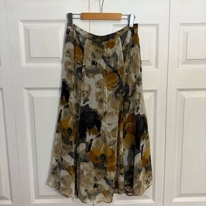 east5th Watercolour floral long skirt 8